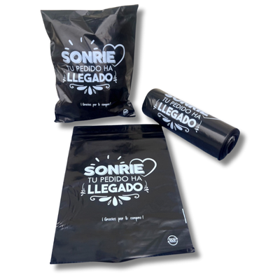 Bolsas Courier Diseño "Sonrie" 20x30