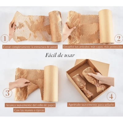 Rollo Papel Kraft de Panal (Colmena)