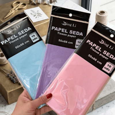Papel Seda de Colores 50 x 66 cm | Pack 10 unidades